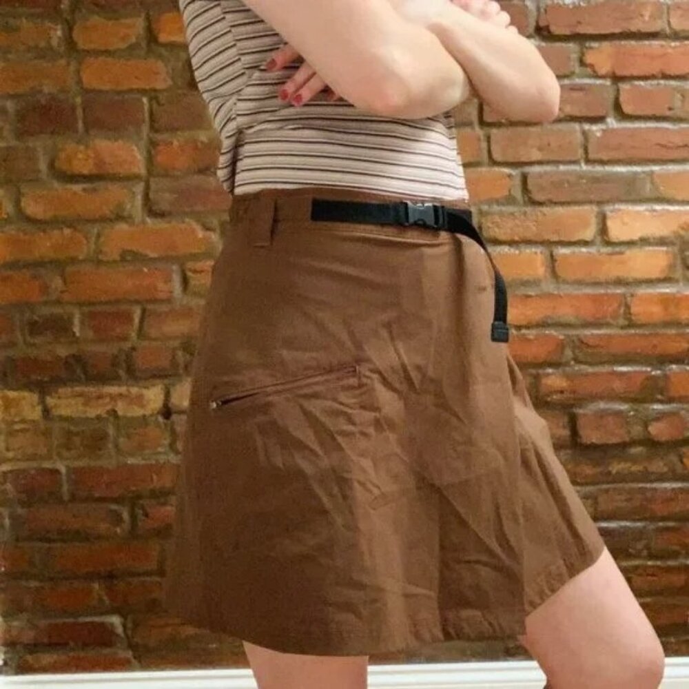 REI Brown Skort with Black Belt